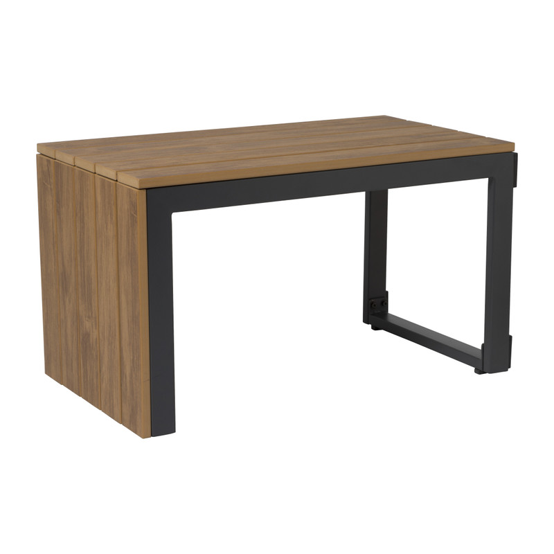 Loungeset Algarve - met tafeltje - hout/metaal