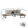 Loungeset Algarve - met tafeltje - hout/metaal