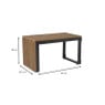 Loungeset Algarve - met tafeltje - hout/metaal
