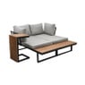 Loungeset Algarve - met tafeltje - hout/metaal