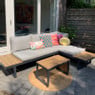 Loungeset Algarve - met tafeltje - hout/metaal