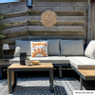 Loungeset Algarve - met tafeltje - hout/metaal