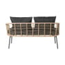 Tuinset Rhodos met kussens - 4-delig - metaal/polyester