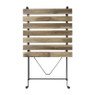 Bistro set Rhodos - hout/metaal - bruin/zwart - 3-delig