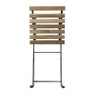 Bistro set Rhodos - hout/metaal - bruin/zwart - 3-delig