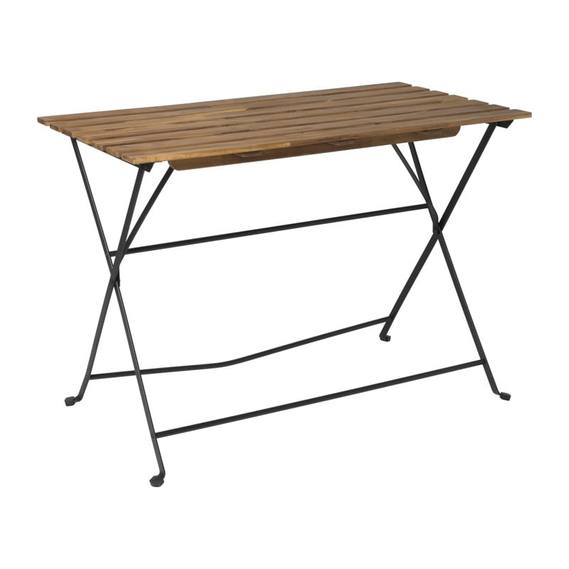 Bistro set Rhodos  - hout/metaal - bruin/zwart - 5-delig