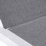 Ligbed Sevilla - wit/grijs - 35x70x190 cm