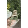 Stapelbare tuinstoel Lea met armleuning - groen - 80.5x58x55 cm