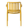 Stapelbare tuinstoel Lea met armleuning - geel - 80.5x58x55 cm