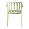 Stapelbare tuinstoel Lea met armleuning - lichtgroen - 80.5x58x55 cm