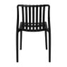 Stapelbare tuinstoel Lea - zwart - 80.5x58.5x47 cm