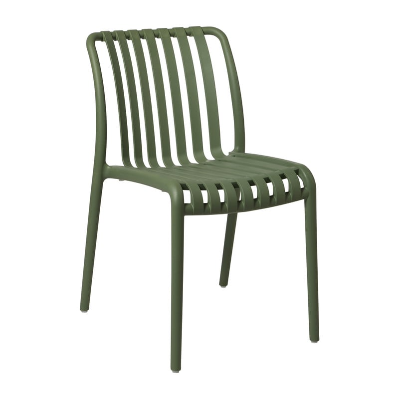 Stapelbare tuinstoel Lea - groen - 80.5x58.5x47 cm