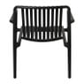 Tuinfauteuil Lea - zwart - 75.5x75.5x66.5 cm