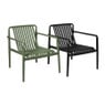 Tuinfauteuil Lea - zwart - 75.5x75.5x66.5 cm