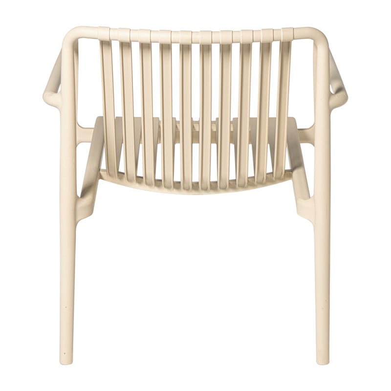 Tuinfauteuil Lea - beige - 75.5x75.5x66.5 cm