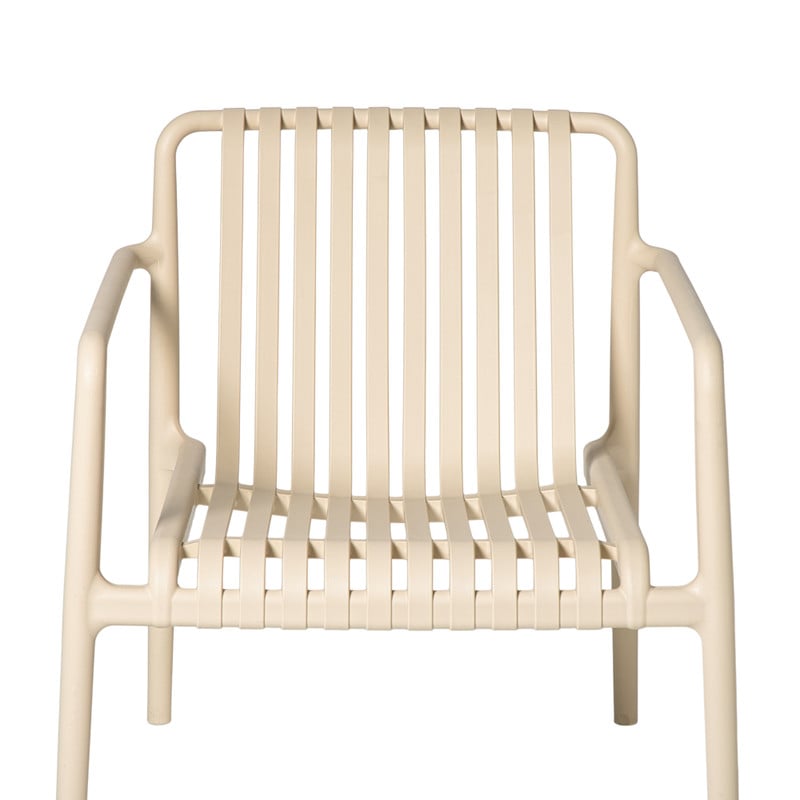 Tuinfauteuil Lea - beige - 75.5x75.5x66.5 cm