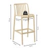 Barkruk Lea - beige - 103x50x43 cm