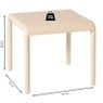 Buiten bijzettafel Lea - beige - 40x45x45 cm