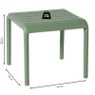 Buiten bijzettafel Lea - groen - 40x45x45 cm