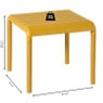 Buiten bijzettafel Lea - geel - 40x45x45 cm