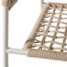 Tuinstoel gevlochten Capri met armleuning - beige