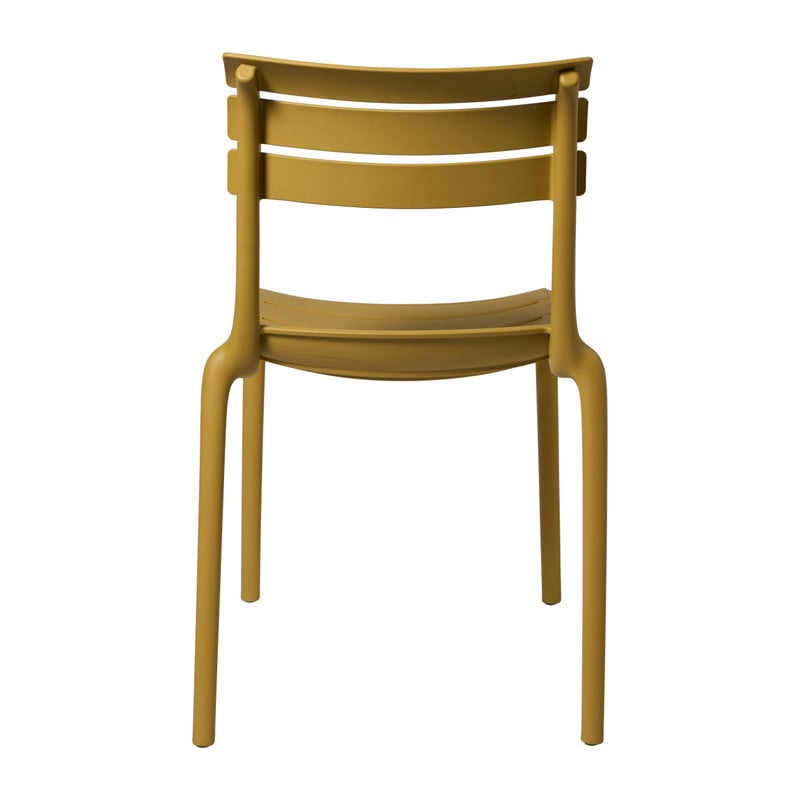 Stapelbare tuinstoel Napoli - geel - 83x55x48 cm