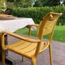 Stapelbare tuinstoel Napoli - geel - 83x55x48 cm