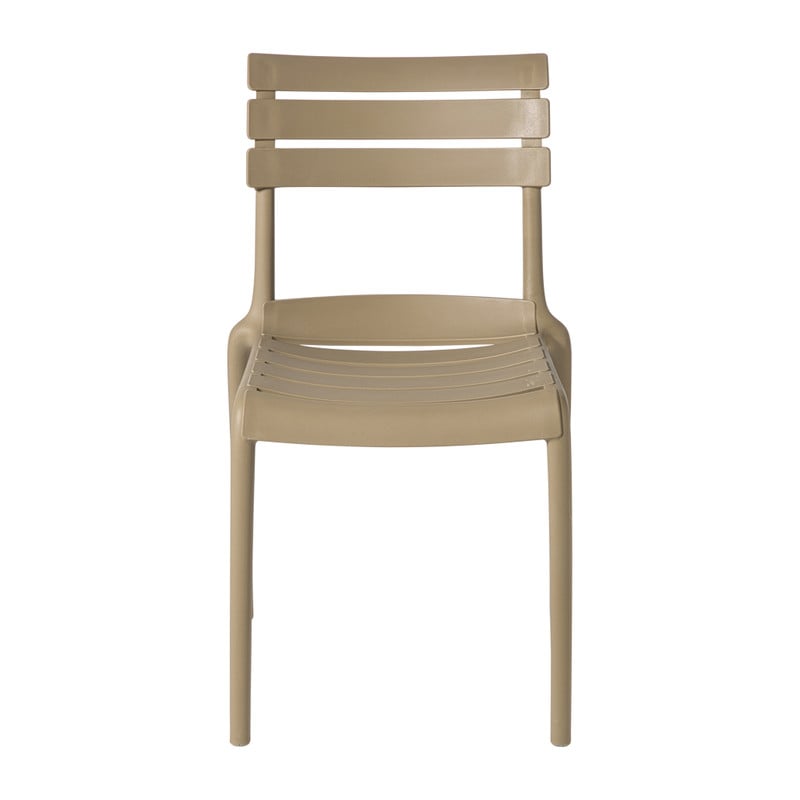 Stapelbare tuinstoel Napoli - taupe - 83x55x48 cm