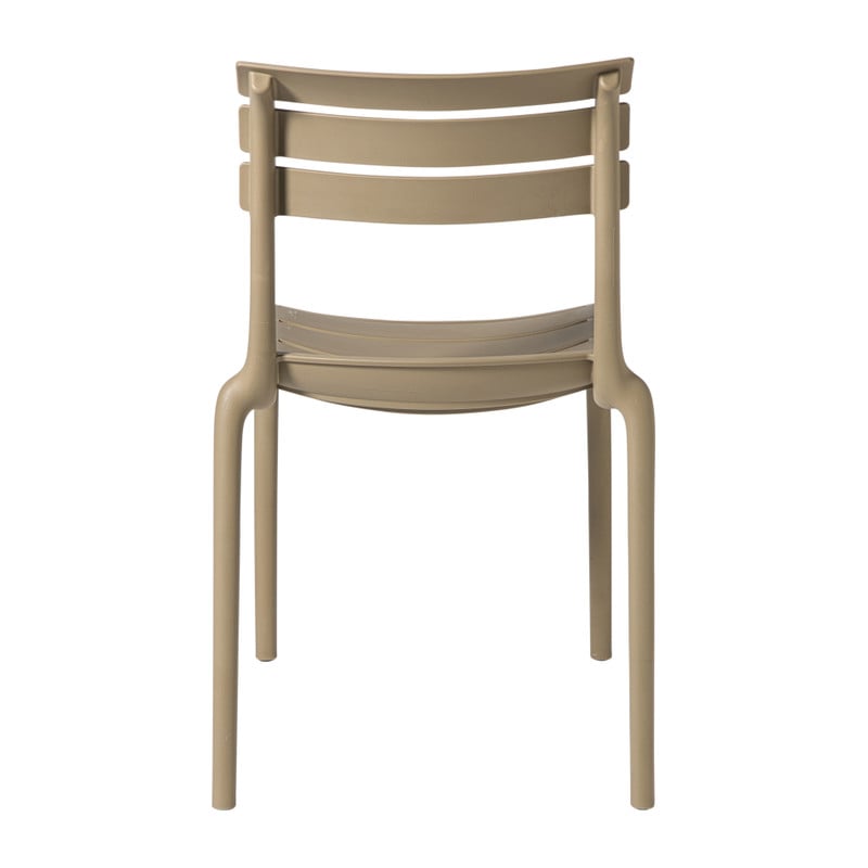 Stapelbare tuinstoel Napoli - taupe - 83x55x48 cm