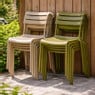 Stapelbare tuinstoel Napoli - taupe - 83x55x48 cm