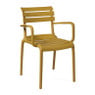 Tuinstoel met armleuning Napoli - geel - 83x55x48 cm