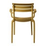 Tuinstoel met armleuning Napoli - geel - 83x55x48 cm