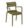 Tuinstoel met armleuning Napoli - groen - 83x55x48 cm