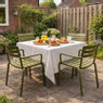 Tuinstoel met armleuning Napoli - groen - 83x55x48 cm
