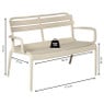 Tuinbank Napoli - beige - 76x68.5x113 cm