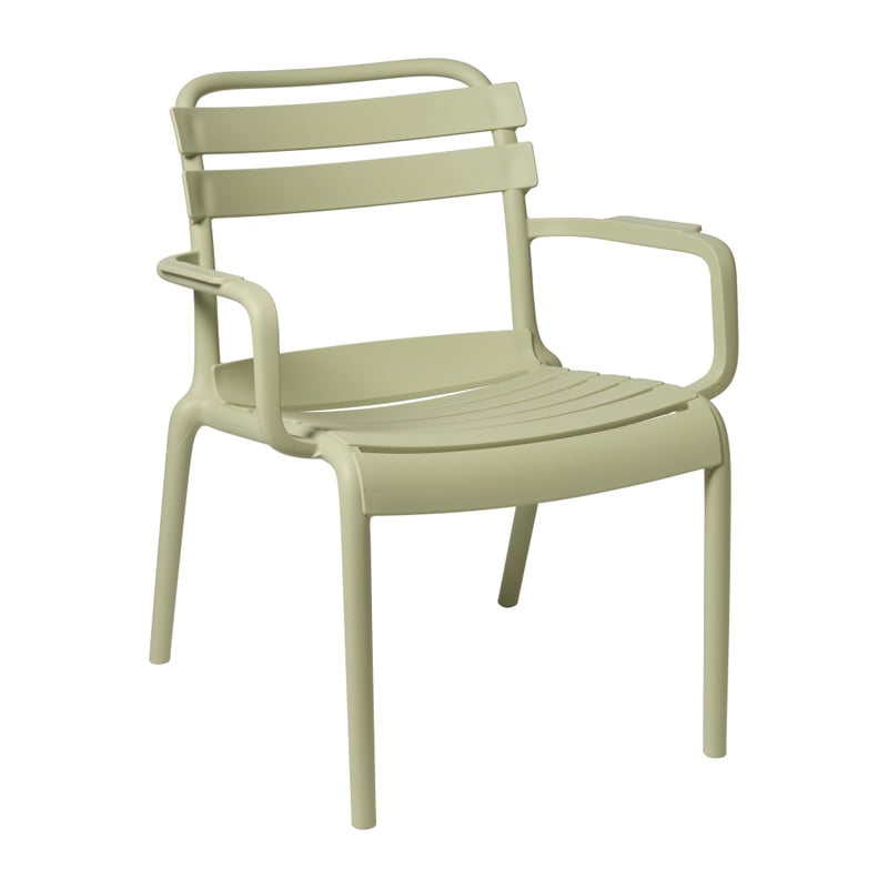 Stapelbare tuinfauteuil Napoli - groen - 75.5x68x65 cm