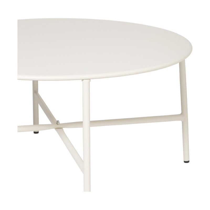 Bijzettafel Pablo wit - ø70x35 cm