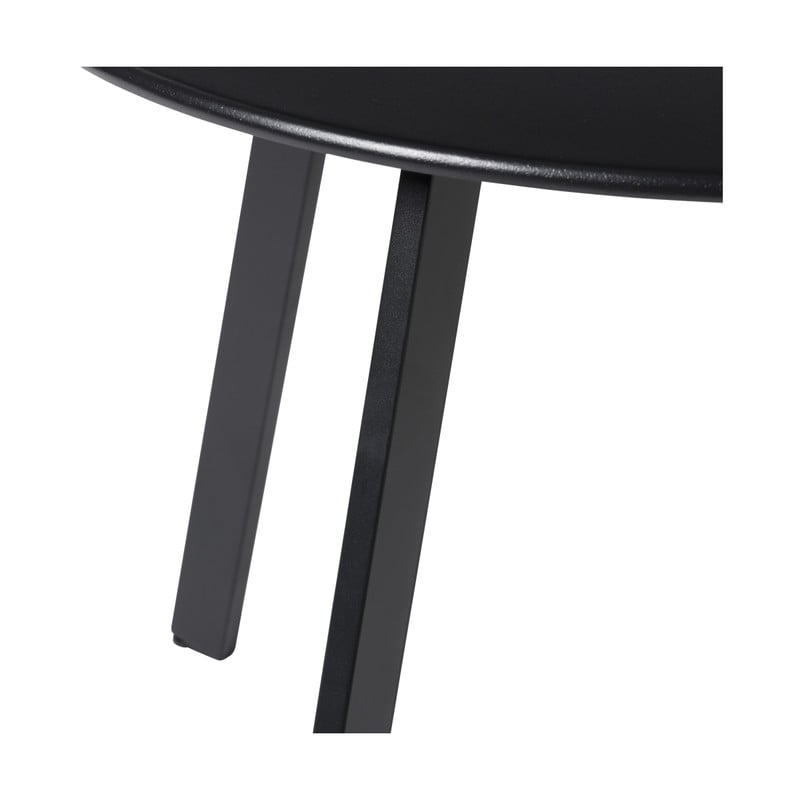 Bijzettafel Diego klein - zwart - ø60x46 cm
