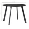 Bijzettafel Diego klein - zwart - ø60x46 cm