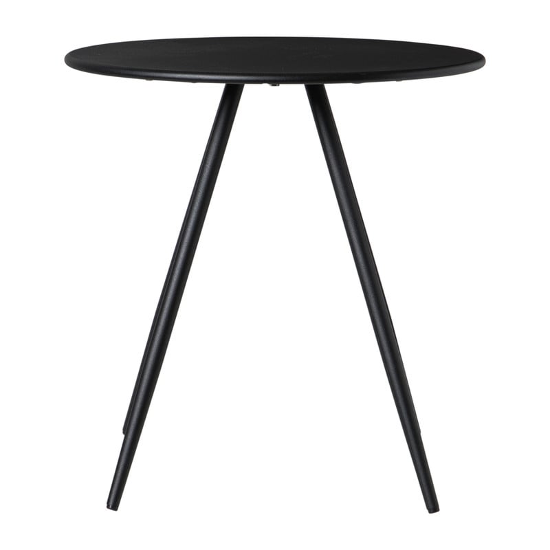 Bijzettafel Manolo laag- zwart - ø55x40 cm