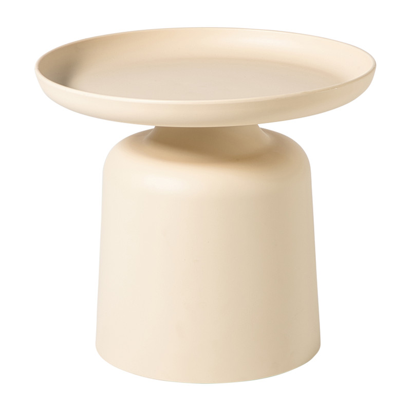 Bijzettafel Firenze hoog - beige - ø48x44 cm
