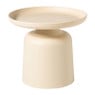 Bijzettafel Firenze hoog - beige - ø48x44 cm