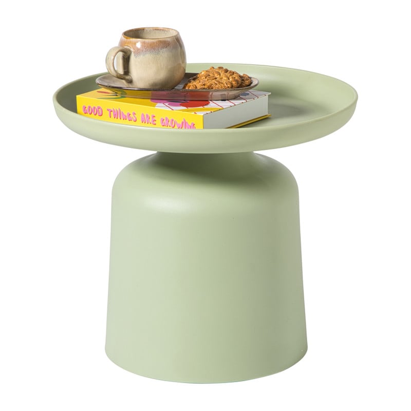 Bijzettafel Firenze hoog - groen - ø48x44 cm