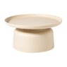 Bijzettafel Firenze laag - beige - ø72x35 cm