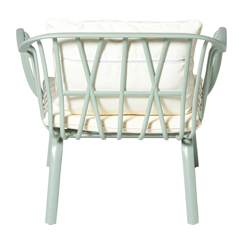 Tuinfauteuil como - groen - 68x78x63 cm