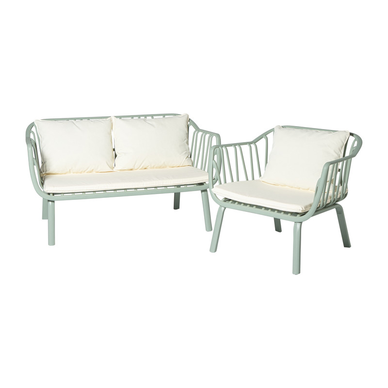 Tuinfauteuil como - groen - 68x78x63 cm