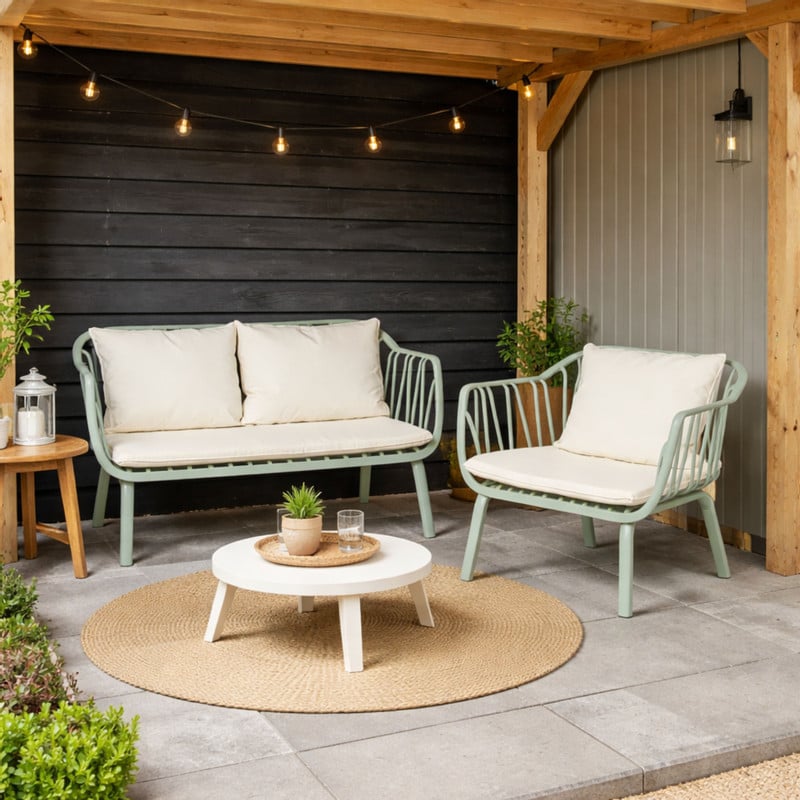 Tuinbank como - groen - 68x122x63 cm