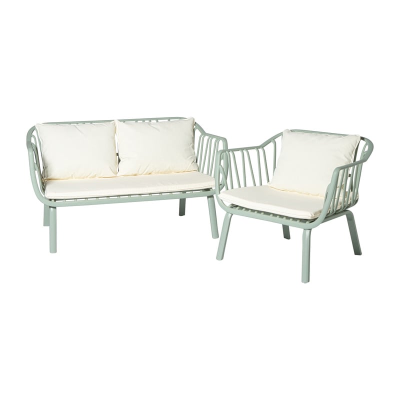 Tuinbank como - groen - 68x122x63 cm
