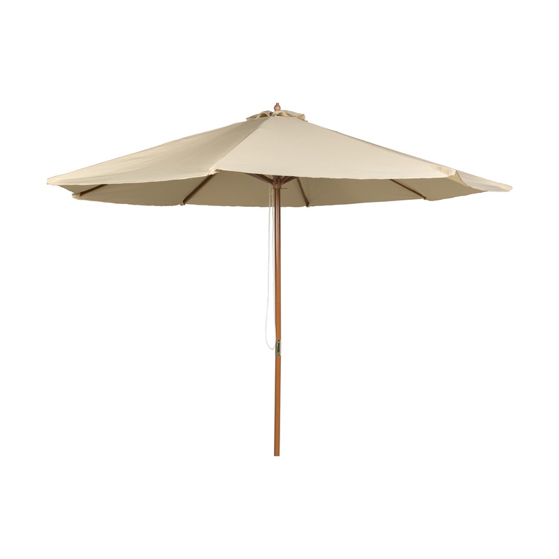 Tuinparasol naturel - hout - ⌀3 meter