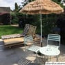 Hawaii parasol - naturel - ⌀180x180 cm